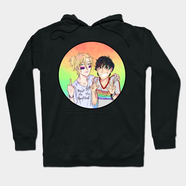 Ash and Eiji Pride Hoodie by Sophprano